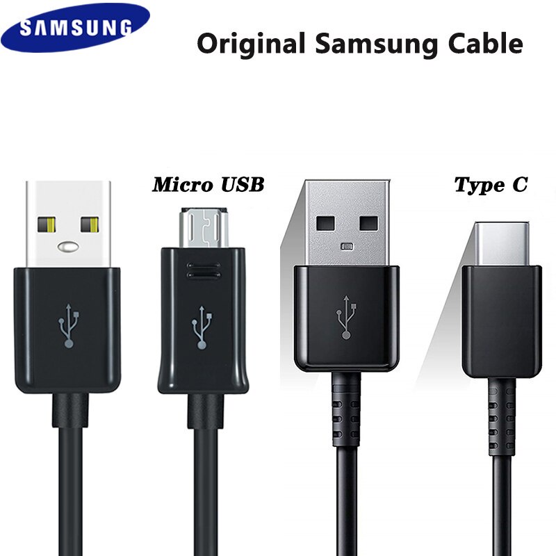 Samsung Cargador Rápido Micro USB/Tipo C Cable 2A Línea De Datos Para  Galaxy S20 S10 S9 S8 S7 Plus S6 S7 Edge A51 A71 A10 A9 A8