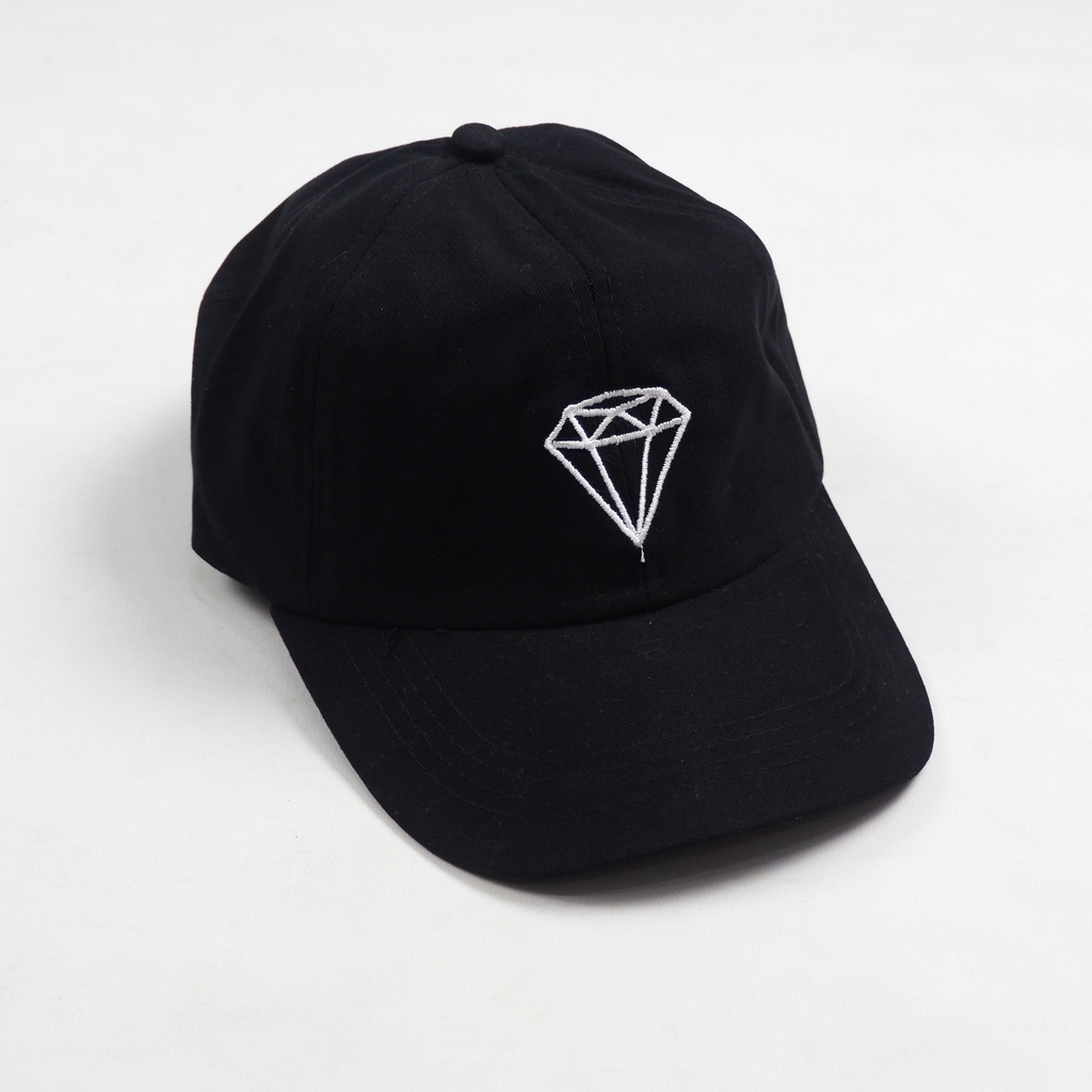 Gorra de béisbol POLO bordada de diamantes negros