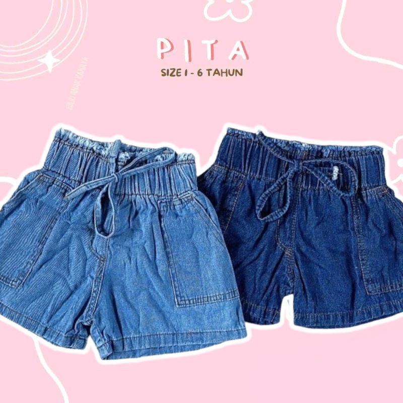 Jeans kids Ribbon JEANS Shorts para ni as de 1 a 7 a os