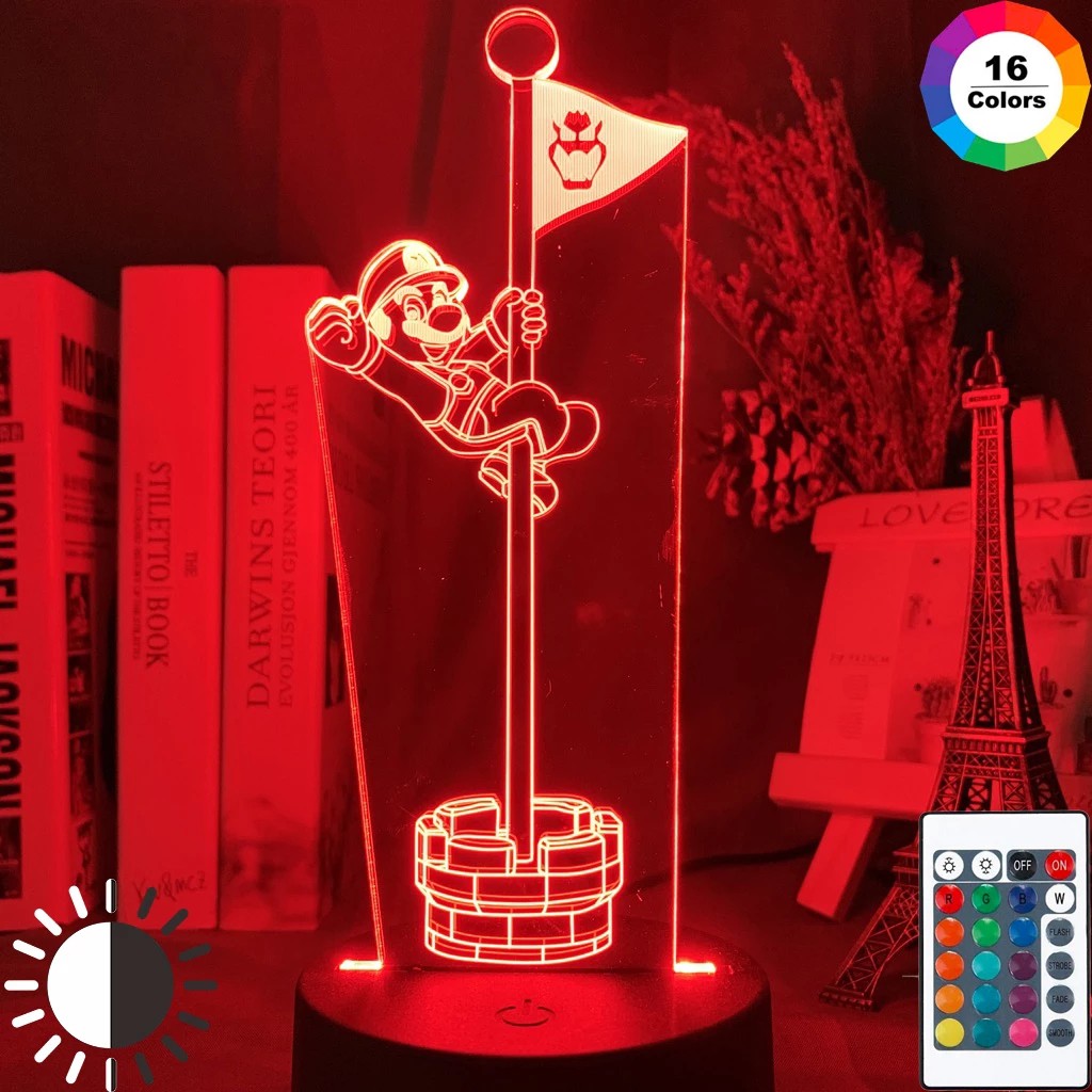 Lámpara Led 3D Mario Bros