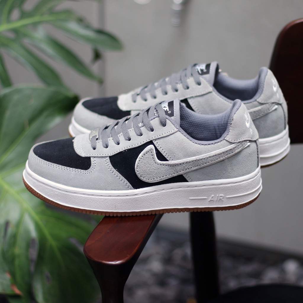 Nike AIR FORCE 1 gris zapatillas zapatos negro blanco KETS Shopee Colombia