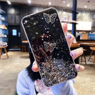 Carcasa Xiaomi Redmi Note 11 11S 11PRO 5G Lujo Cielo Estrellado Mariposas  Suave tpu Teléfono Caso Xiomi Note11 Pro 5G shell