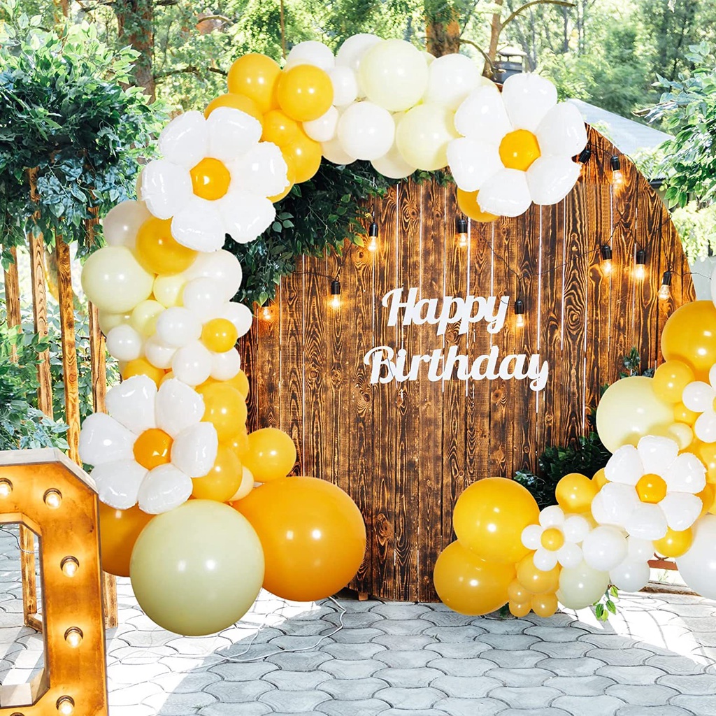 Kit de arco de guirnalda de globos pastel de 136 piezas, globos pastel,  globos de macarrón, globos de margaritas para baby shower, boda,  aniversario