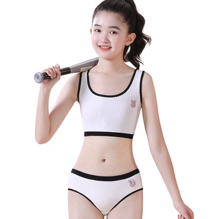 Regalo 12-13 Años De Edad Adolescentes Sujetador Para Niña Niños bralette  tops Niñas Ropa Interior Estudiante Algodón Chaleco | Shopee Colombia