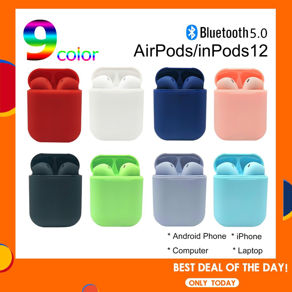 Audifonos Bluetooth Inpods 12 TWS Rosado