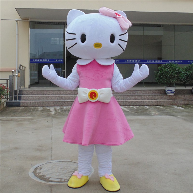 Disfraz de Hello Kitty para adulto, talla S, Rosado