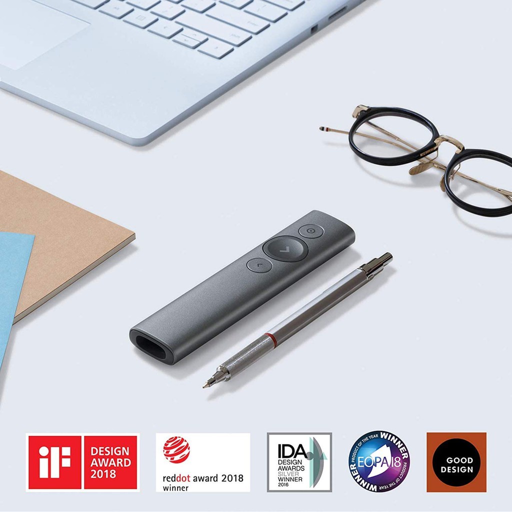 Logitech SPOTLIGHT Presentation remote Circular laser pointer Remoto Y ...
