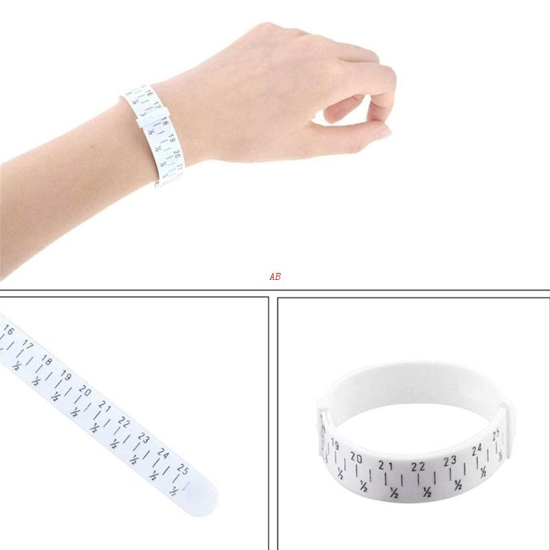Medidor de dedos para anillos, reutilizable, tallas de anillos de EE. UU.  1-17