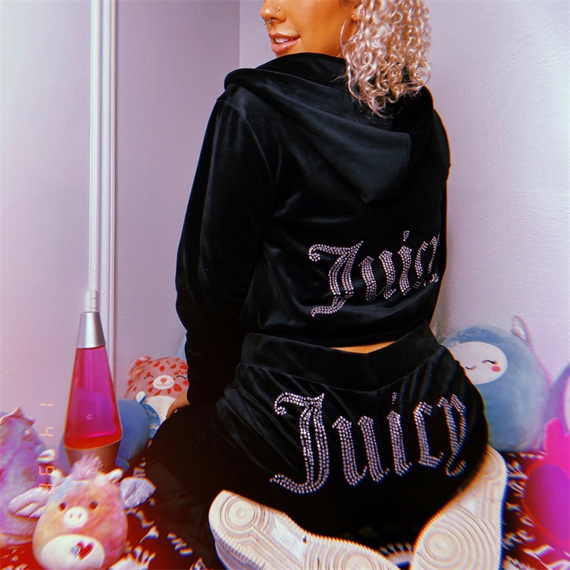 Ch ndal Mujer Y2k Juicy Mujeres Terciopelo Jugoso Traje De Dos