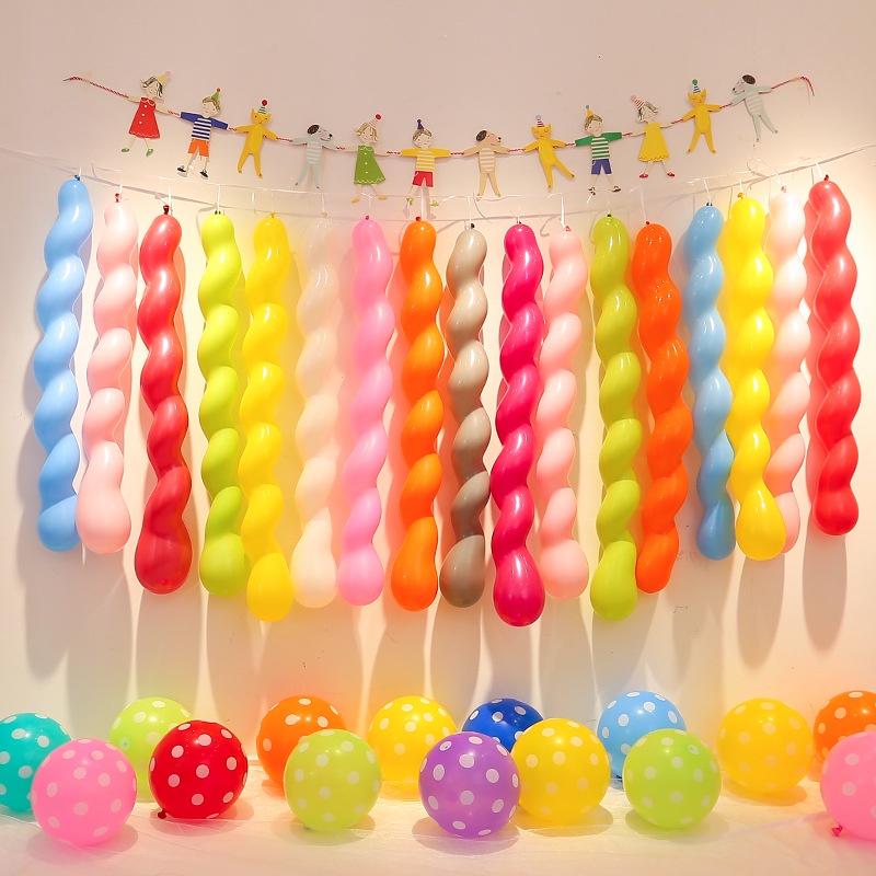 Globos Largos Amarillo 15pcs