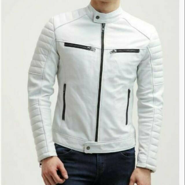 Casaca best sale blanca hombre