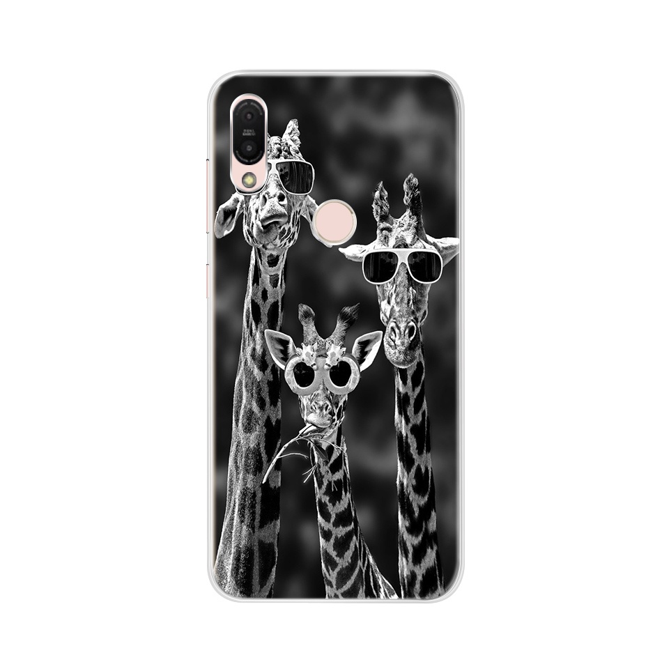 Cover + Vetro Temperato Per ASUS Zenfone Max M1 ZB555KL - Custodia Morbida In Silicone TPU Trasparente E Pellicola 9H Antigraffio