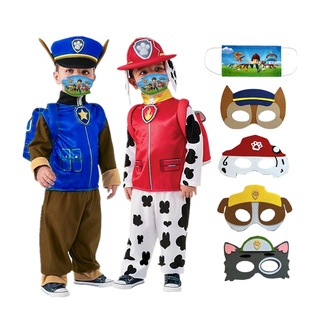 PAW Patrol Disfraz De Patrulla Canina Para Niños Figuras De Anime Zuma  Rocky Marshall Chase Skye Escombros Halloween