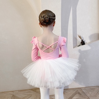 Niños Bebé Disfraces Niña Danza Ropa Bailarina Vestido De ballet top Una  Pieza Rendimiento Rosa Lindo Mangas Largas | Shopee Colombia