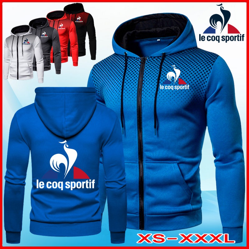 Nueva Llegada Le Coq Sportif Sudaderas Hombres Sudadera Chándal Hombre  Cremallera Chamarra Con Capucha Ropa Deportiva Casual