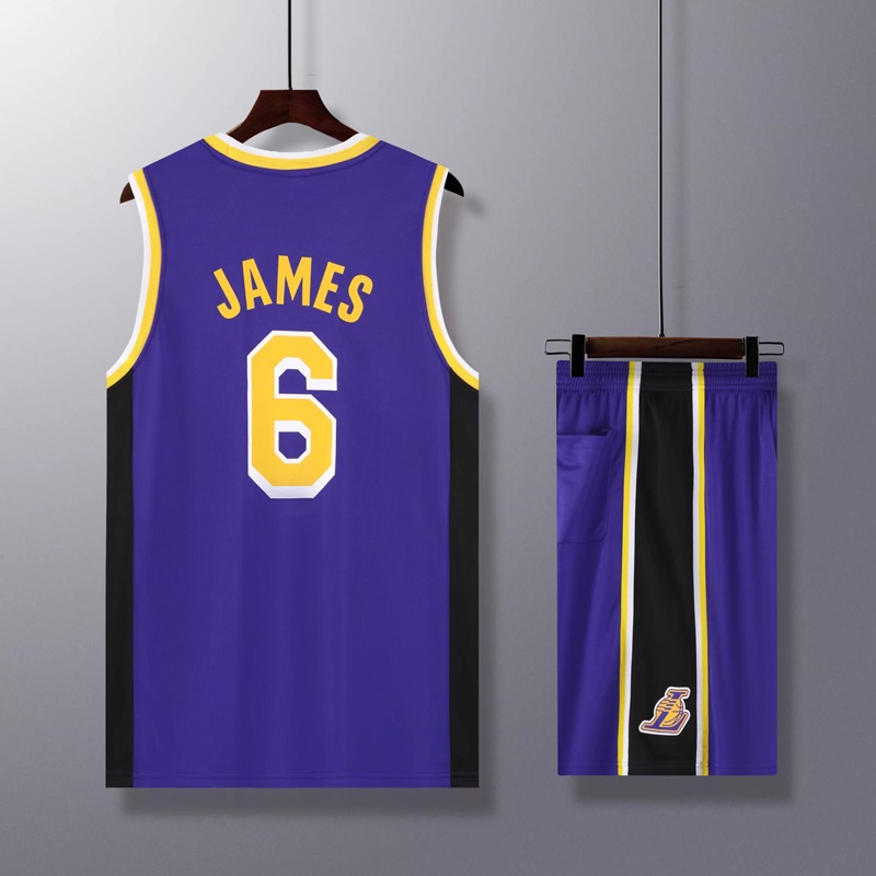 LALakers Jersey Personalizado Hombres Mujeres Jóvenes LeBron 6