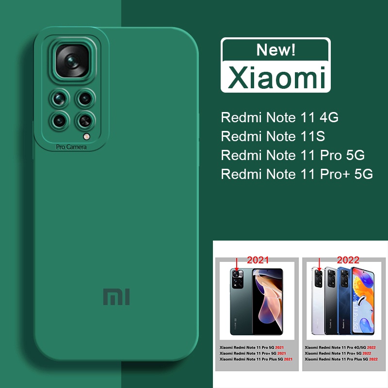 Funda Silicona Xiaomi Redmi Note 11 Pro 4G/5G con Cámara 4D - 4 Color