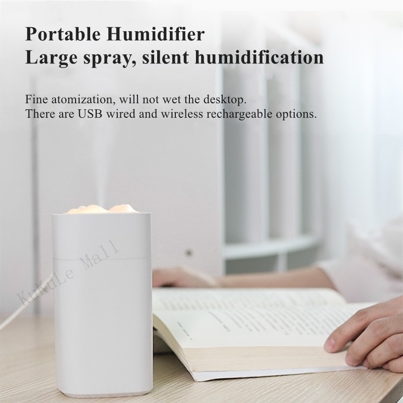 Humidificador inalámbrico Q3 Mini purificador de aire portátil con carga  USB (gris)