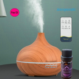 Difusor aceite esencial humidificador ultrasónico niebla fría aromaterapia  550ml