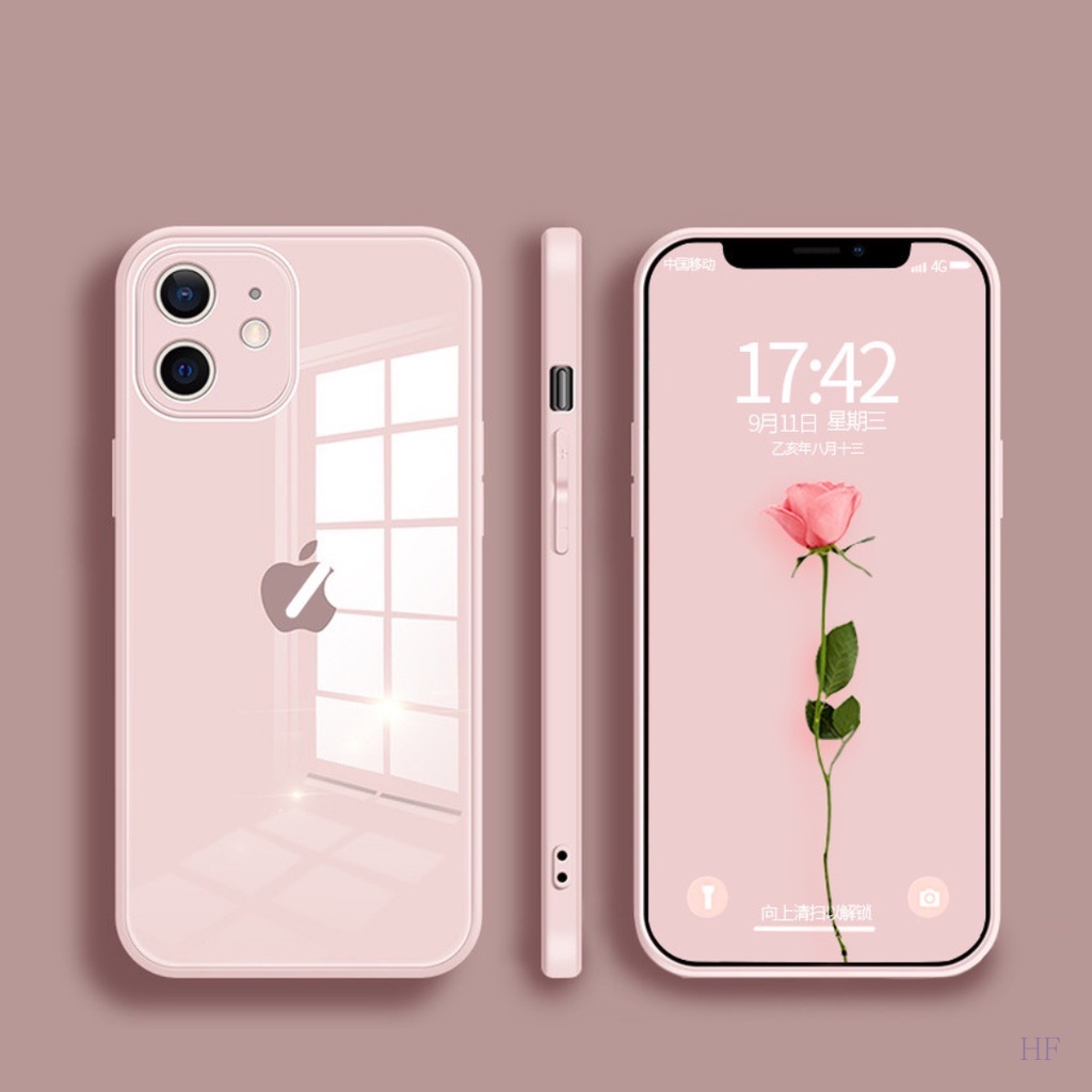 Cristal templado completo iPhone X Protector con borde colorado Rosa