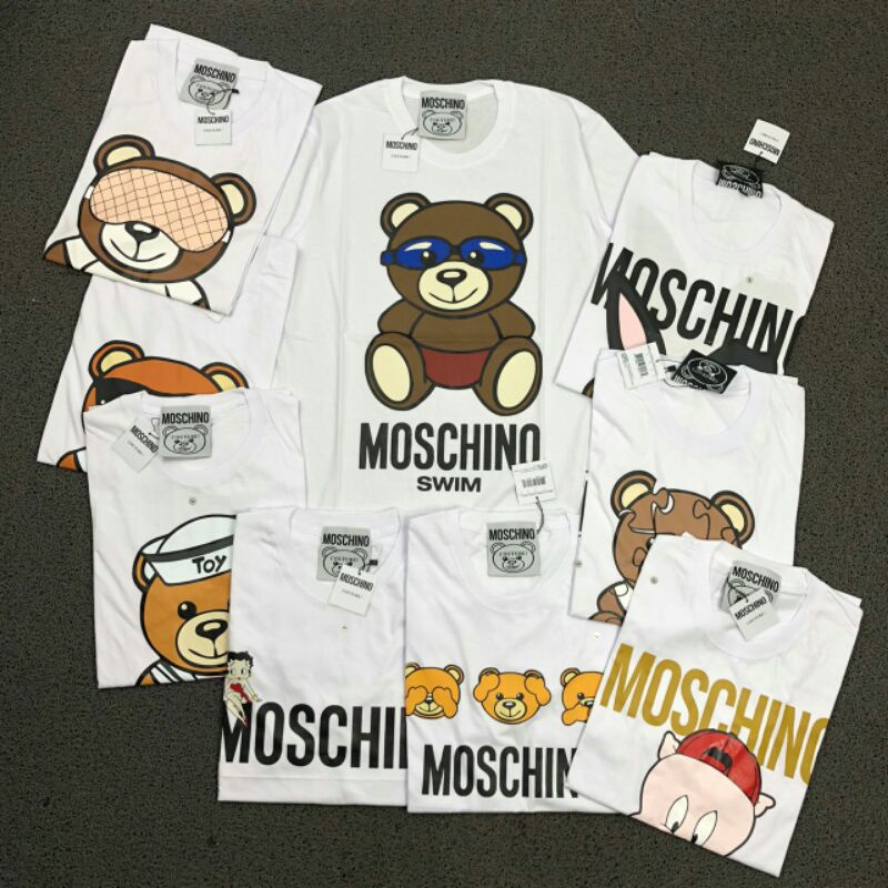  MOSCHINO Camiseta Hombre Teddy Bear Blanco, Blanco : Ropa,  Zapatos y Joyería