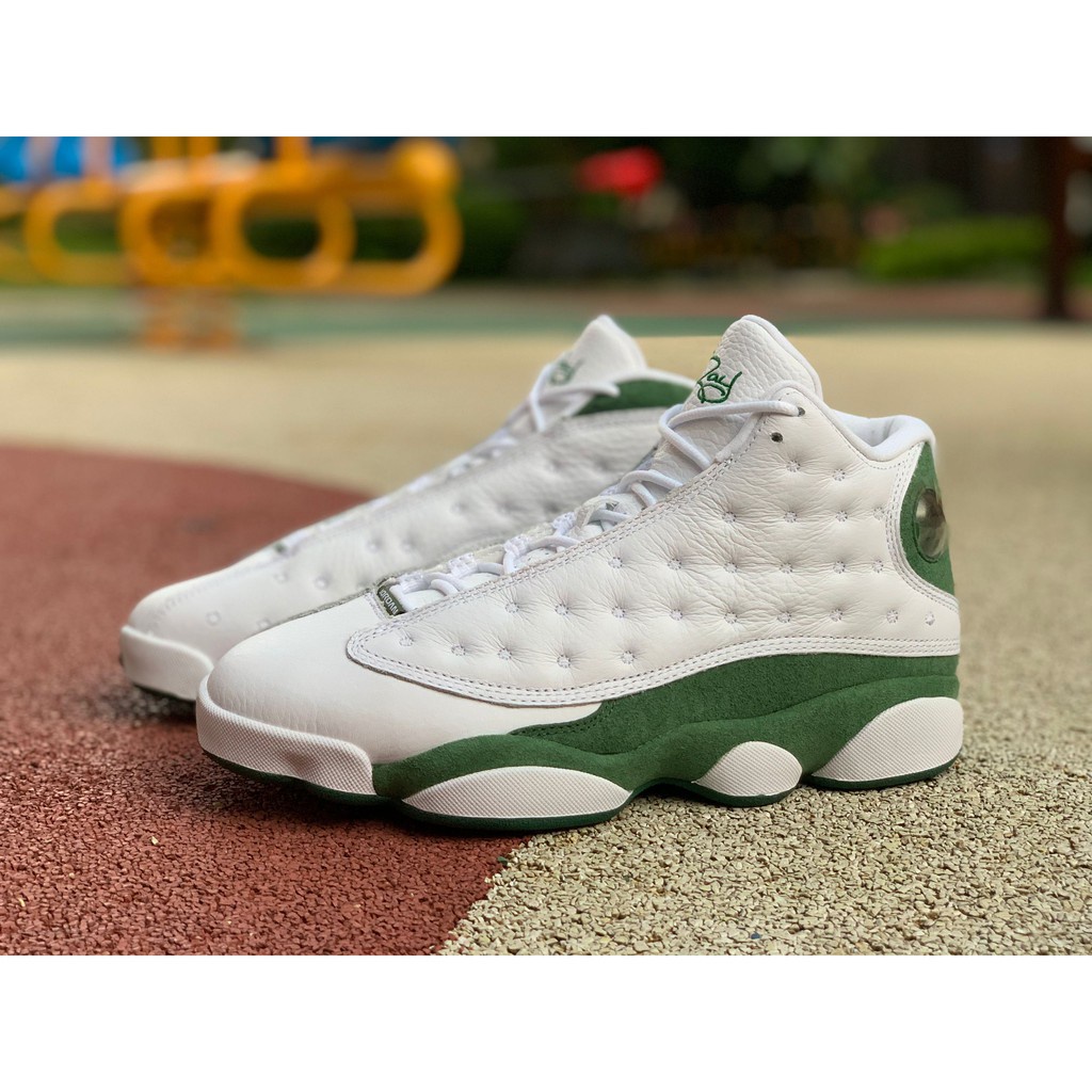 Jordan 13 best sale verde con blanco