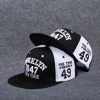 D.K.T] Gorras Masculinas Negras Ajustables hip hop street style