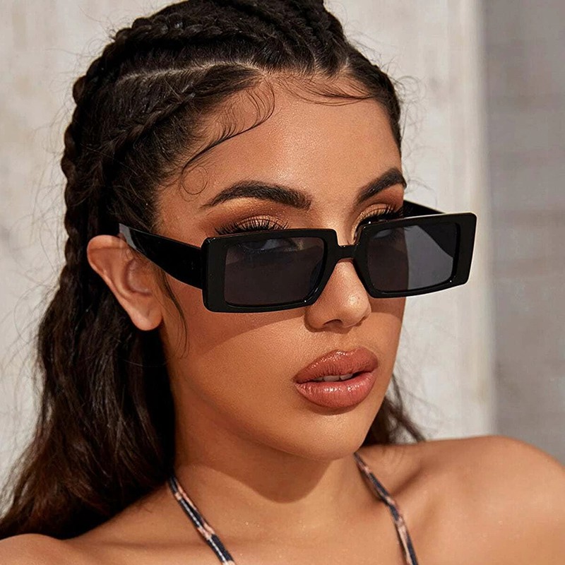 2021 marca cuadrada gafas de color caramelo rectangulo sunnies estudios estetica sombras gafas de sol para las mujeres de moda gafas de color Shopee Colombia