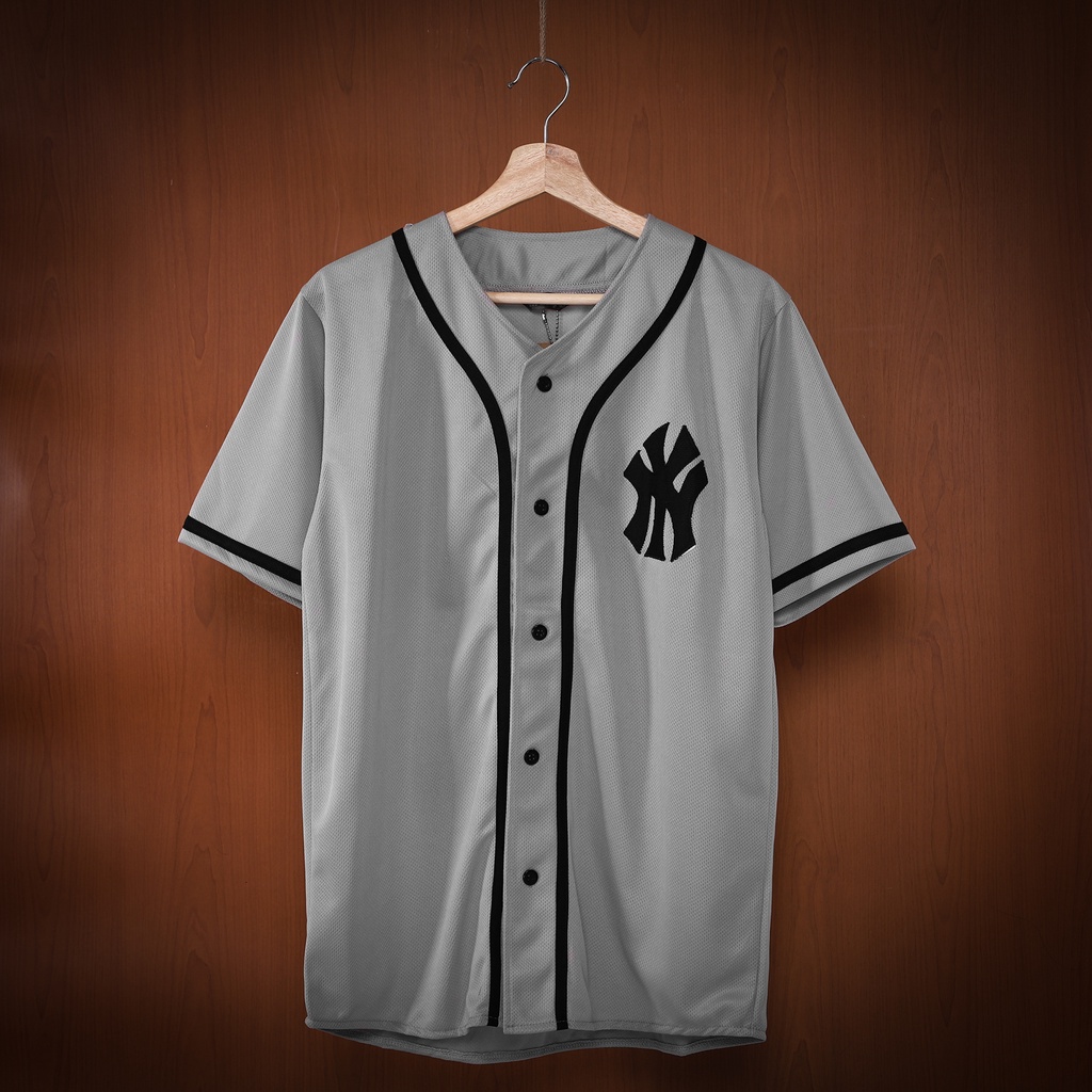 Camiseta de béisbol Navy White yankees hombre y mujer