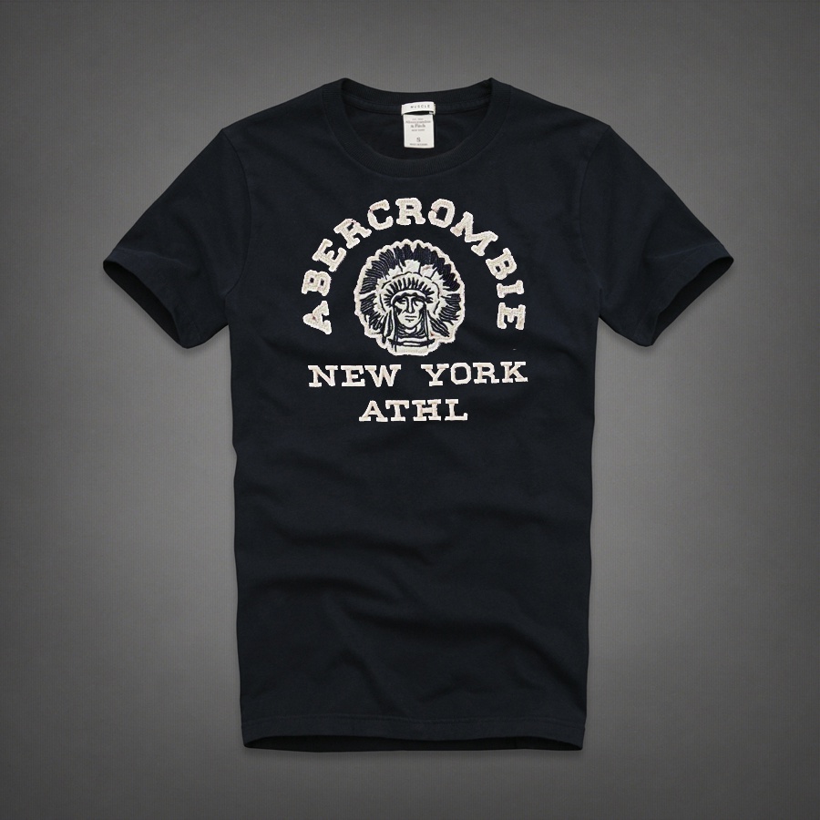 Abercrombie Fitch Af Camiseta Suelta De Manga Corta Para Hombre