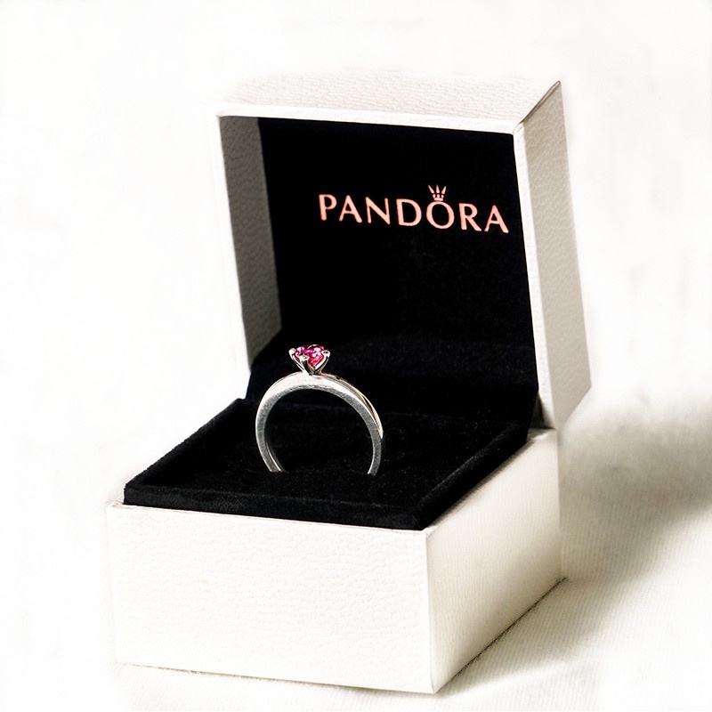 Pandora Con Caja Promesa Anillo You Me Coraz n C bico Zirconia