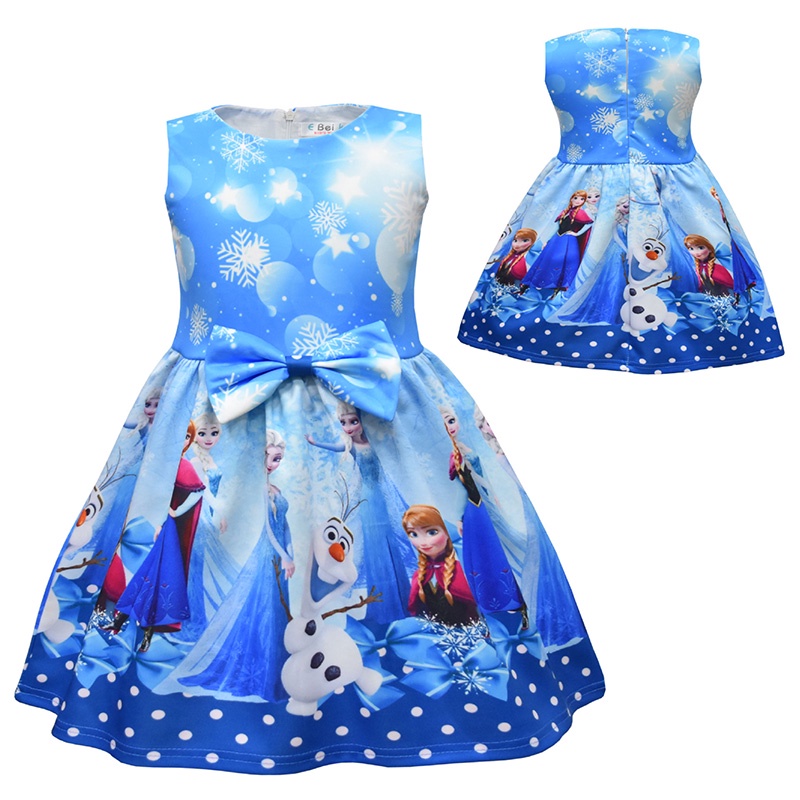 Disney Frozen Disfraces Niñas Princesa Elsa Anna Vestido De Bola