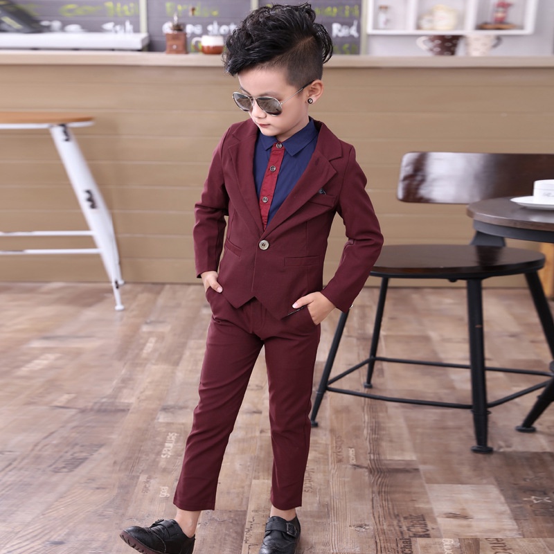 Traje Para Niños] Pakaian kanak-Gentleman Niño Blazer + Pantalones Trajes Formales Para Conjunto De Ropa Infantil | Shopee Colombia