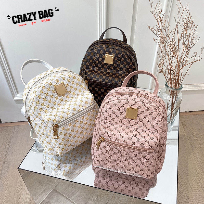 Bolsa mochila para mujer multibolsillos gran capacidad Bolso de moda de  otoño