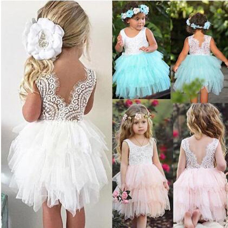 Kimi ๑ Bebé Niña Vestido De Encaje Blanco Puro Sin Mangas + Diadema 2Pcs  Conjuntos Dulce Color Sólido Dobladillo De La Princesa Vestidos De Bautismo  Para 0-24 Meses