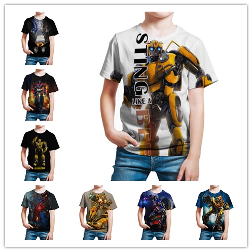 Camiseta Manga Corta Optimus Prime Gris Niño Transfo | Éxito