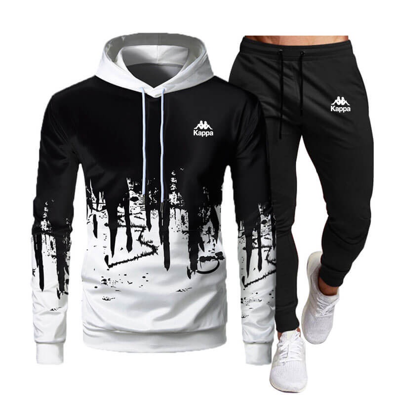 Kappa Otoño Invierno Hombres Ropa Deportiva Sudaderas Pantalones Conjunto  Hombre Chándal 0083