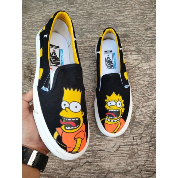 Vans amarillas 2024 con dibujos