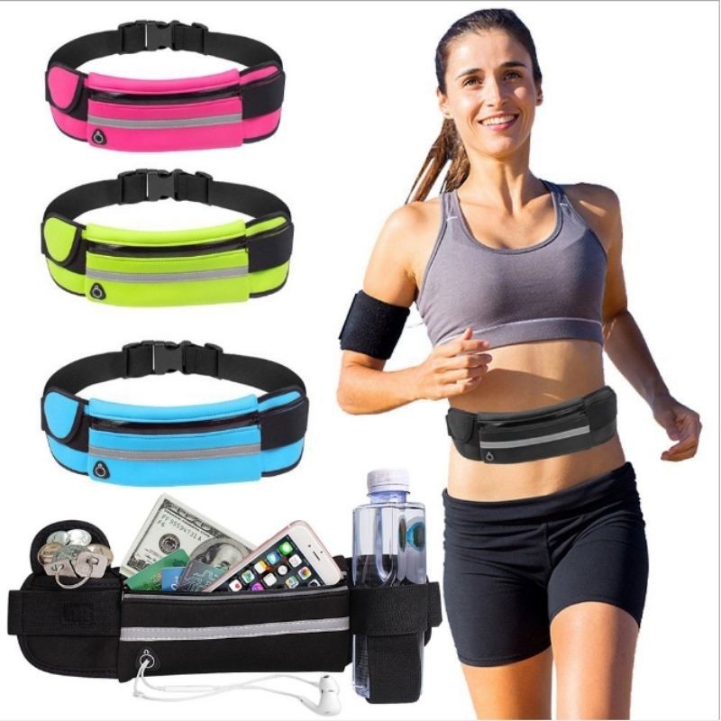 Riñonera Deportiva Cinturón de Correr Impermeable Bolso Running