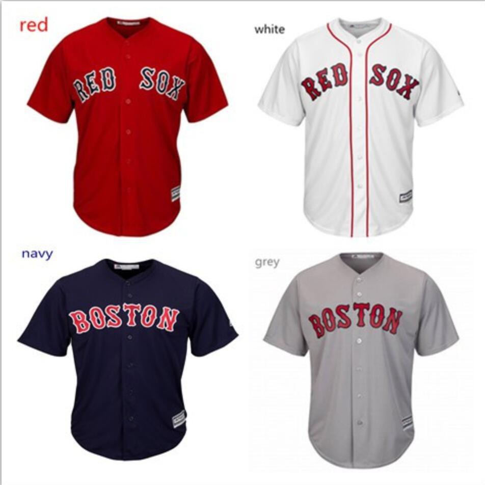 Camiseta béisbol Red Sox roja para hombre