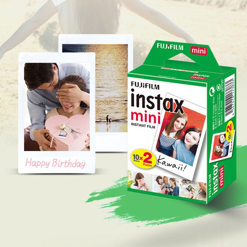 Fujifilm-papel fotográfico para cámara Instax Mini, hojas de papel