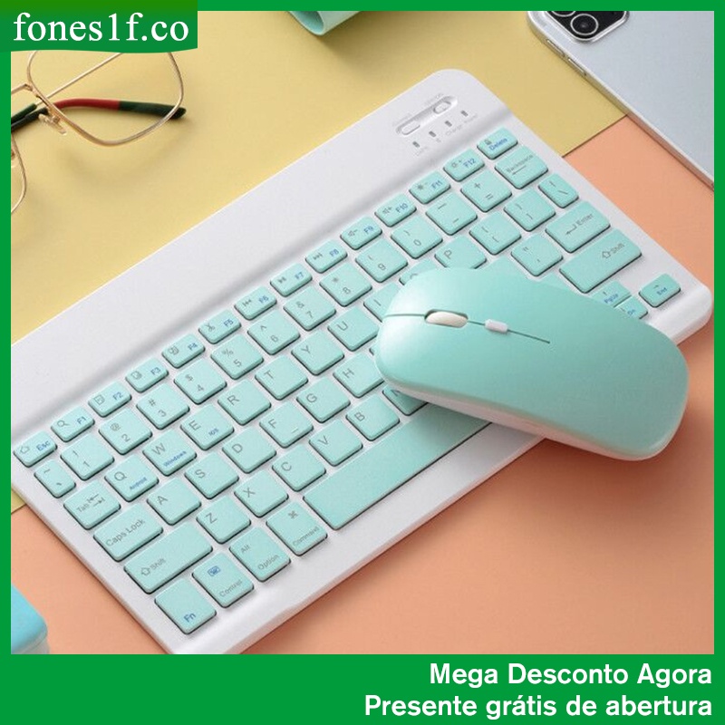 Combo De Teclado Y Mouse Bluetooth Para Ipad - Teclado Inalambrico  Recargable Y