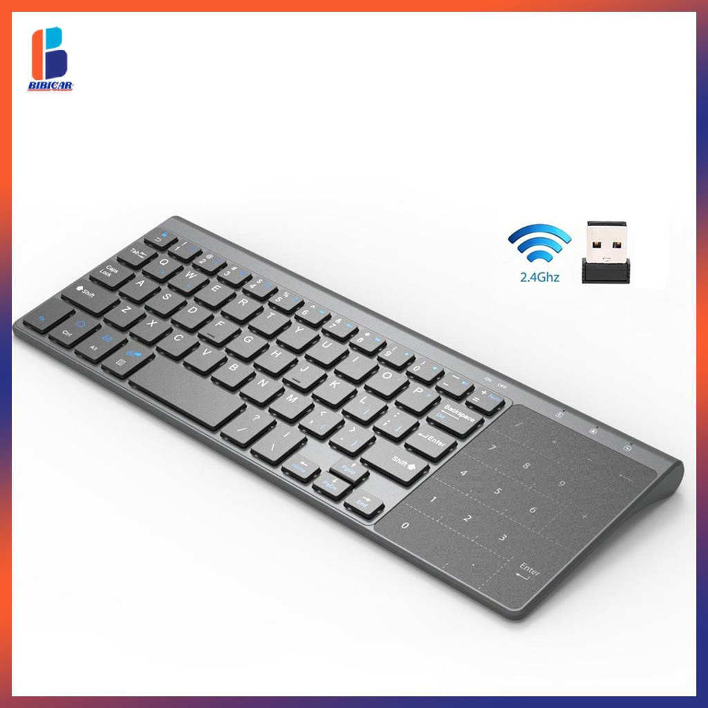 Teclado Inalámbrico Versión i8 de 2.4GHz Periférico con Touchpad Portátil