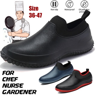 Chef Zapatos Impermeable Enfermera De Los Hombres Cocina De Trabajo  Zapatillas De Jardín Verano Masculino Antideslizante Croc Mujeres Agua |  Shopee Colombia