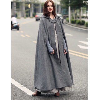 Capa abrigo medieval para mujer - Disfraces Maty