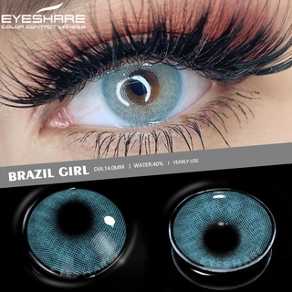 EYESHARE Lentes De Contacto De Color Natural 2 Piezas De Contactos  Coloridos Para Cosméticos De Ojos Marrones Maquillaje