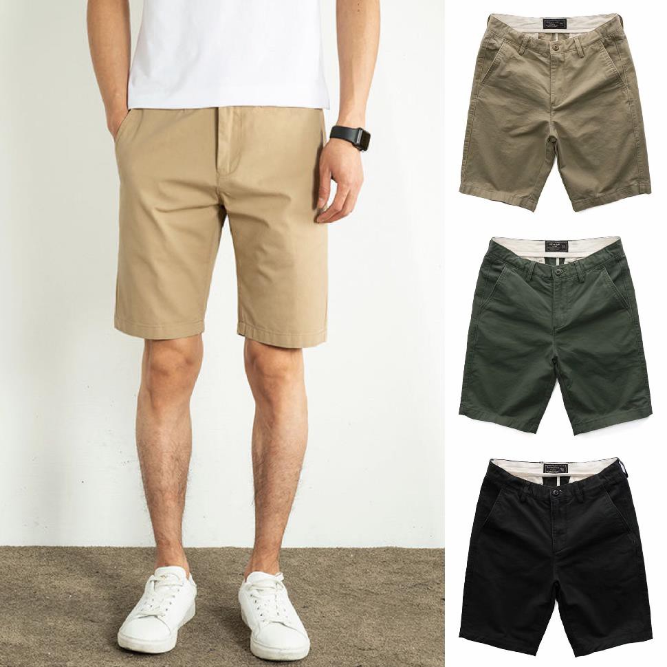 Pantalones Cortos De Hombre 100 % Algodón seluar pendekshorts Plai