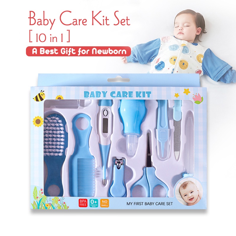 Kit de cuidado para bebé recién nacido, Kit de higiene para bebé, juego de  aseo, tijeras, artículos de tocador para recién nacidos