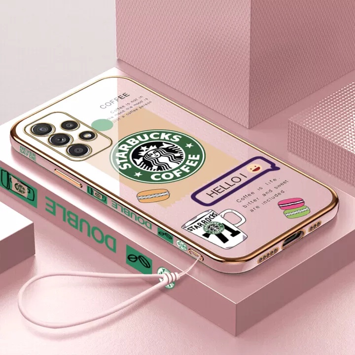 Starbucks Label Case Para Samsung A23 A13 A32 4G A32 5G A52 4G