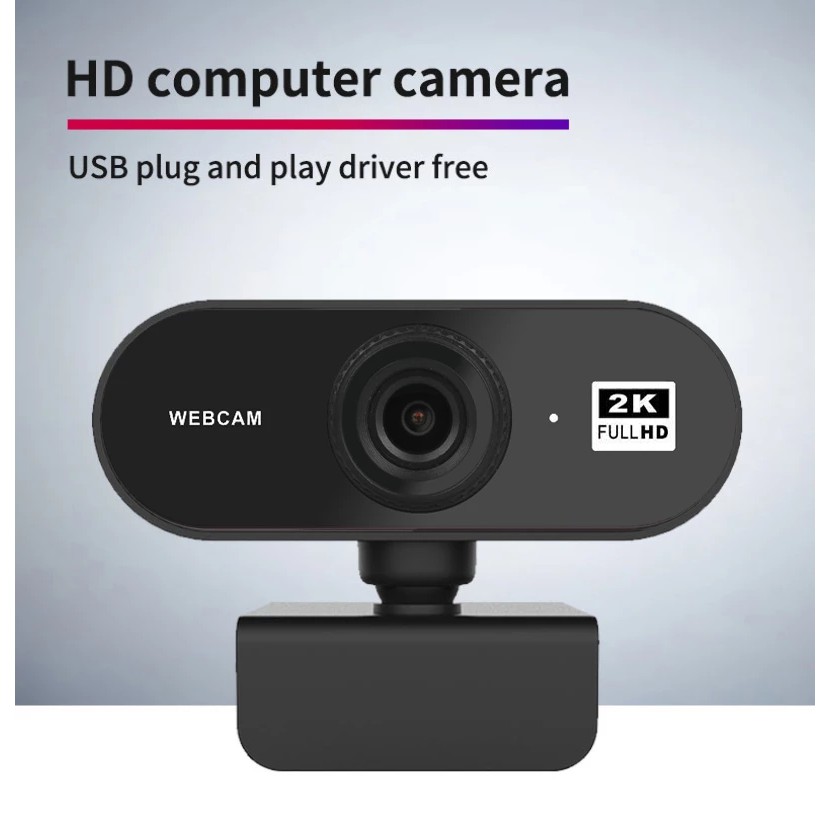 2K FULL HD Webcam AUTOFOCUS C mara Web Cam Para PC Port til